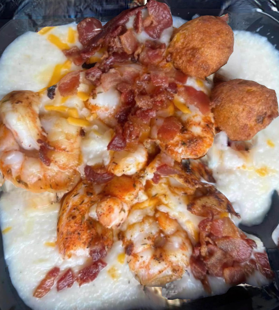 Shrimp and grits at The Back Porch Grill