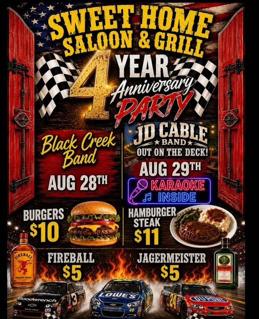 Sweet Home Saloon and Grill 4 Year Anniversary Party